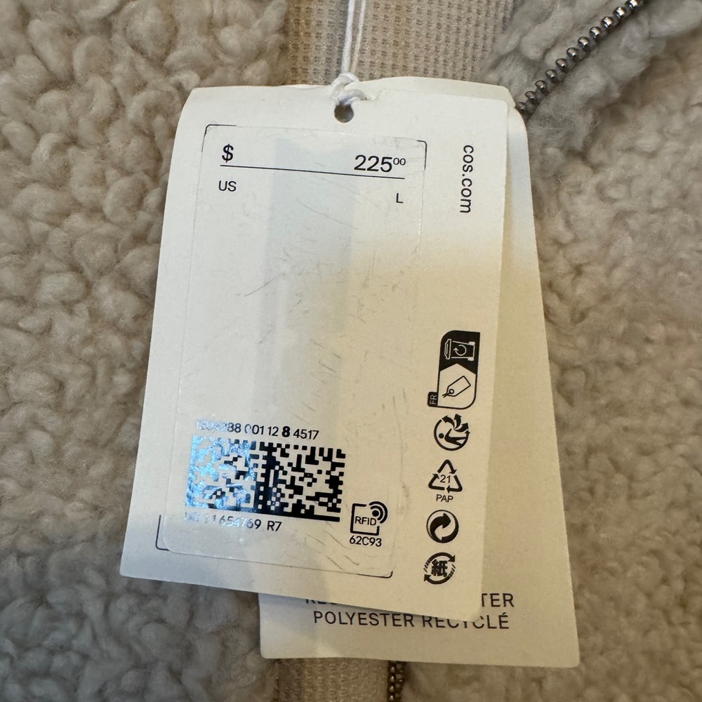 COS Beige Sherpa Jacket - Picture 4 of 5